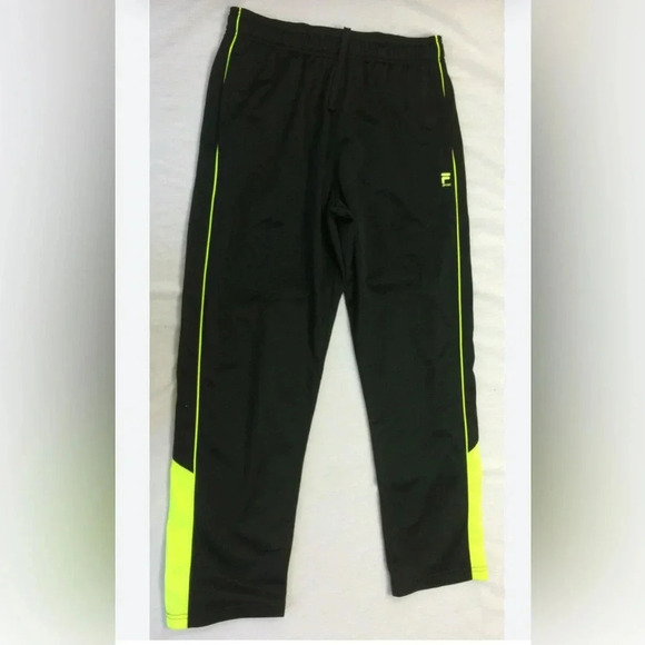 Fila Tennis Sports Athletic Leisure Black Drawstring Pants Men’s X-Large EUC - Picture 1 of 8